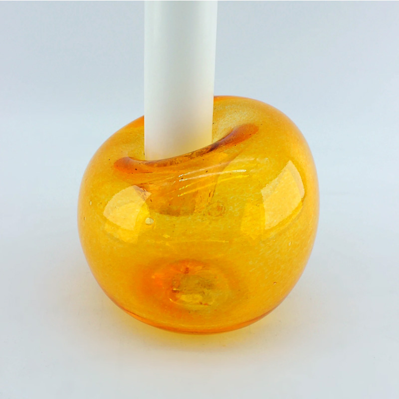 Bubble clear glass - candlestick - 3