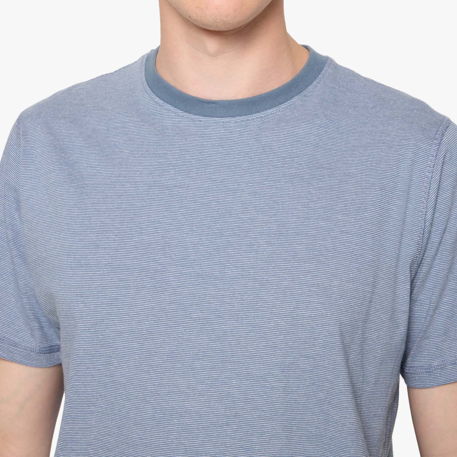 Signal - Yann Mini Stripe Tee - Bluefin - 2