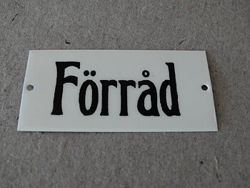 Skylt-Förråd
