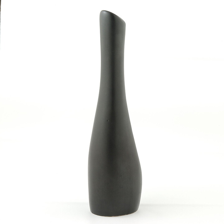 Birger Åström (1960s) Black Modern Vase 24 cm