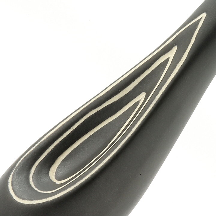 Birger Åström (1960s) Black Modern Vase 24 cm