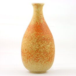 Gunnar Nylund (1940s) Brown/Yellow Swelling Vase 24 cm