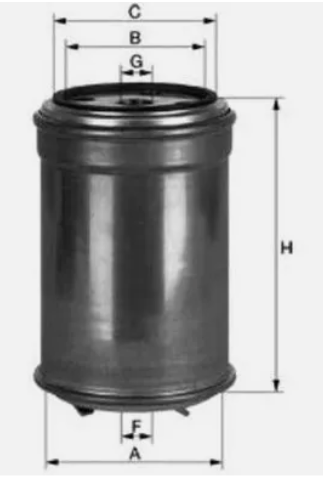 Rekord - Filtr Paliwa Diesel 2,0D-2,3TD/2,5TD