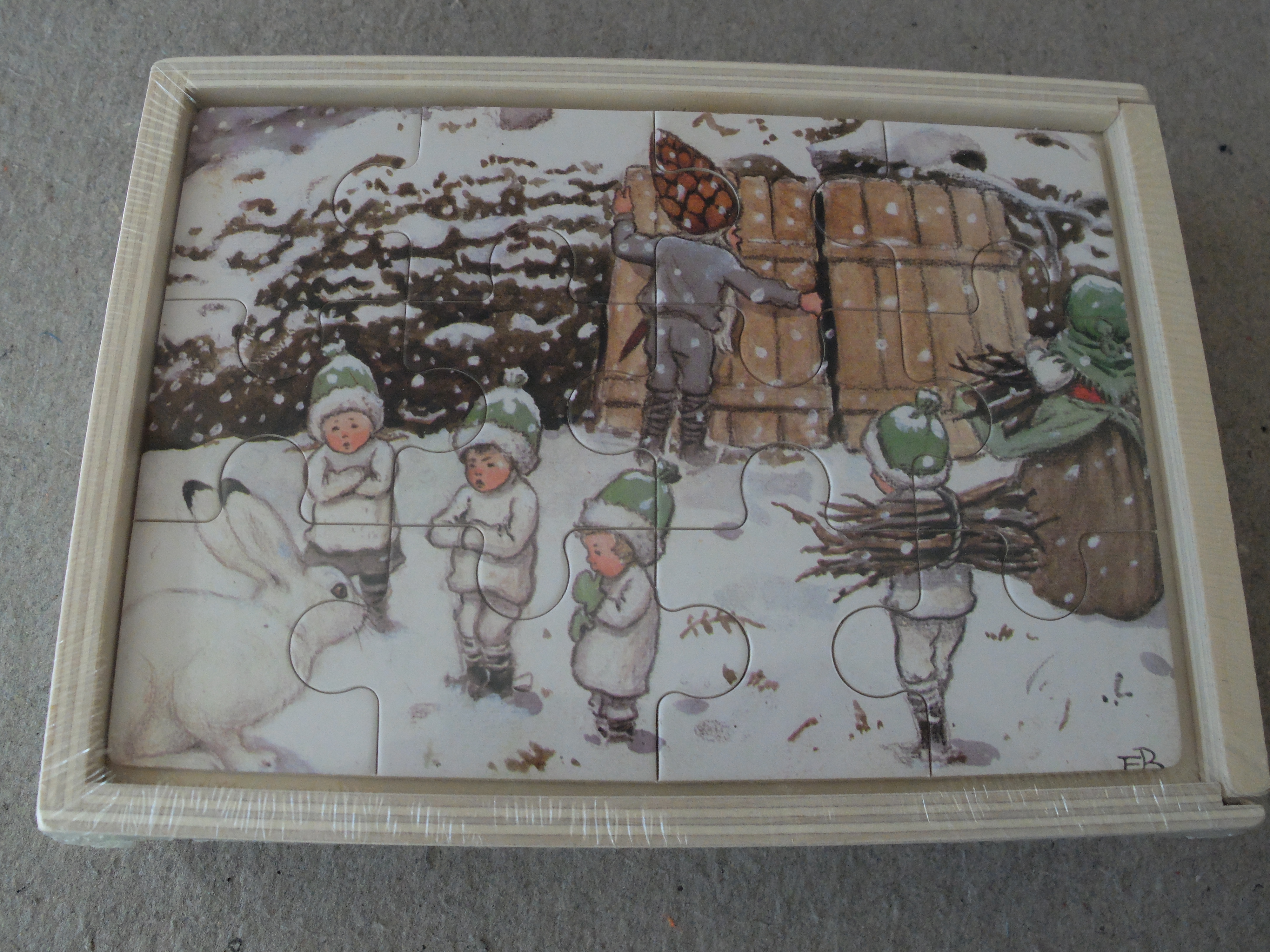 Elsa Beskow/4 pussel /Vinter