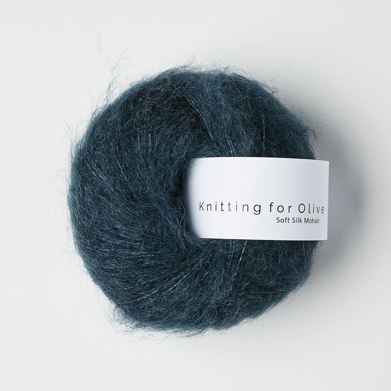 Soft Silk Mohair Deep Petrolium blue| Knitting for Olive
