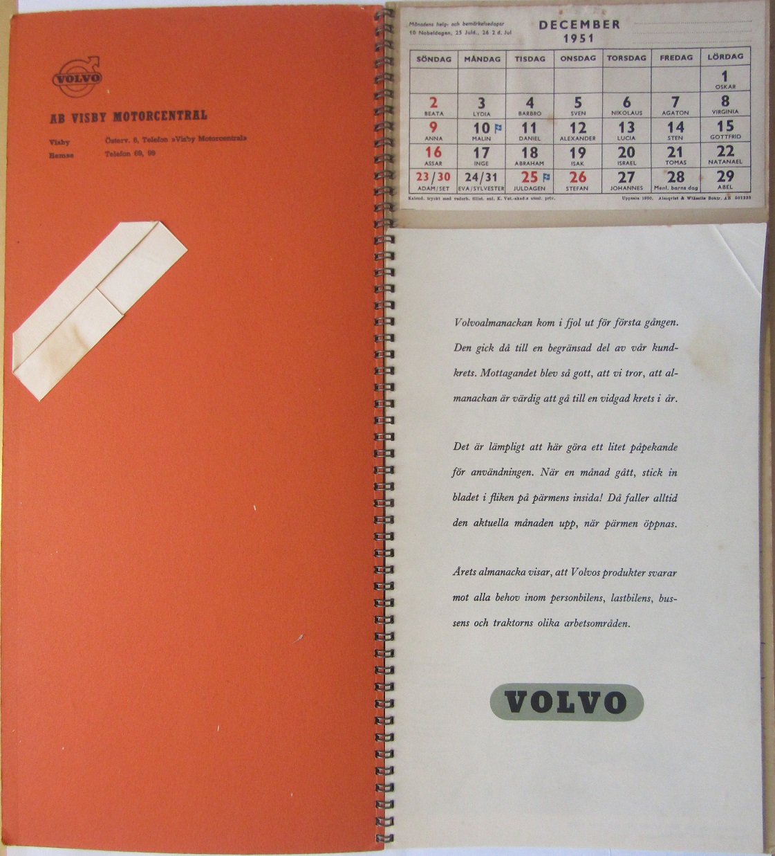 1951 Volvo  Kalender - 2