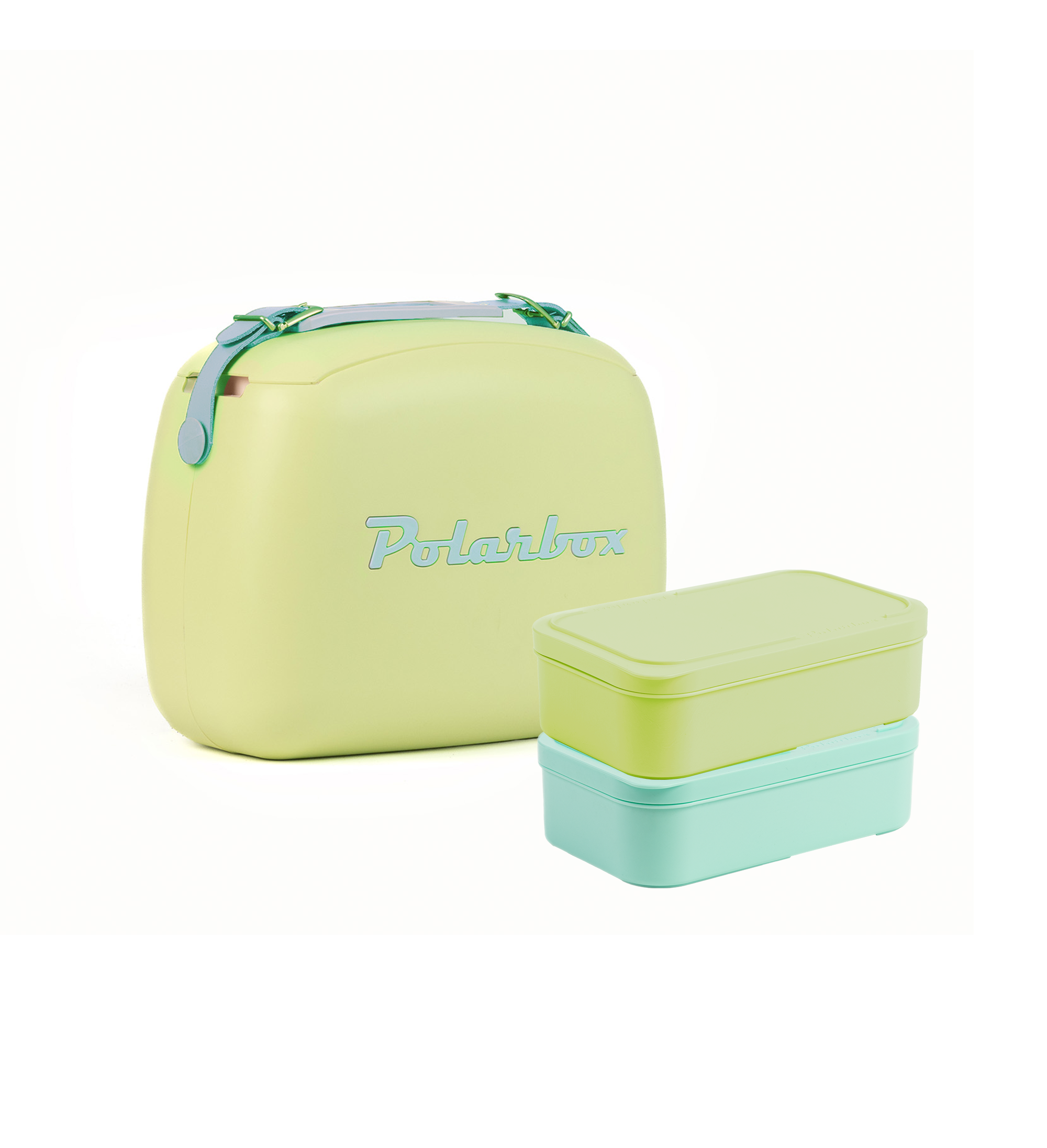 Polarbox kylväska Lime 6 L + 2 lunchlådor