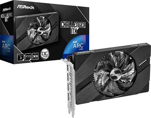 ASRock Intel Arc A380 Challenger ITX OC 6GB - 2 År Garanti Helt Ny Oanvänd - Original