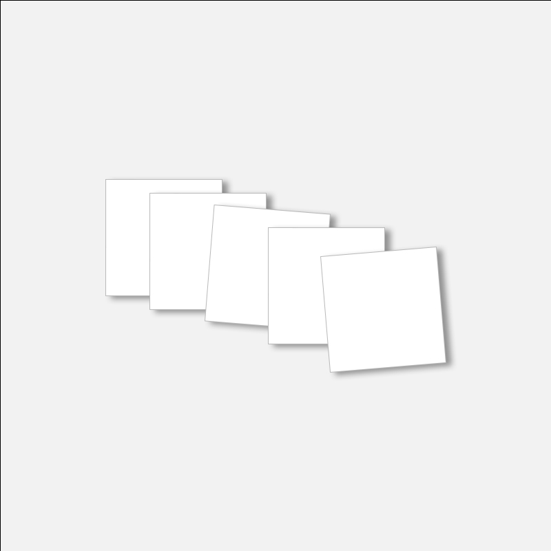 Blanka kort 5-pack