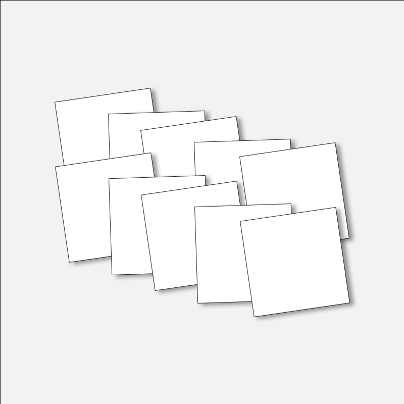 Blanka kort 10-pack