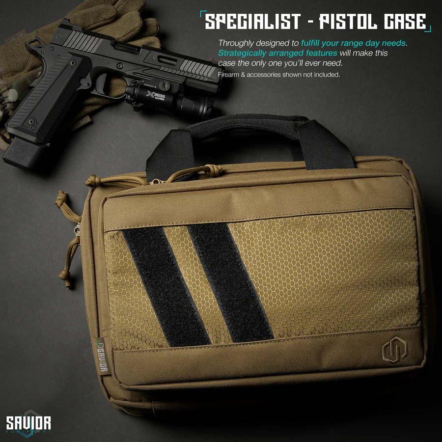 Savior Equipment Specialist Double Pistol Case - FDE 2
