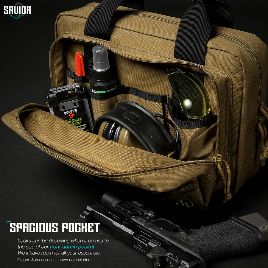 Savior Equipment Specialist Double Pistol Case - FDE 5