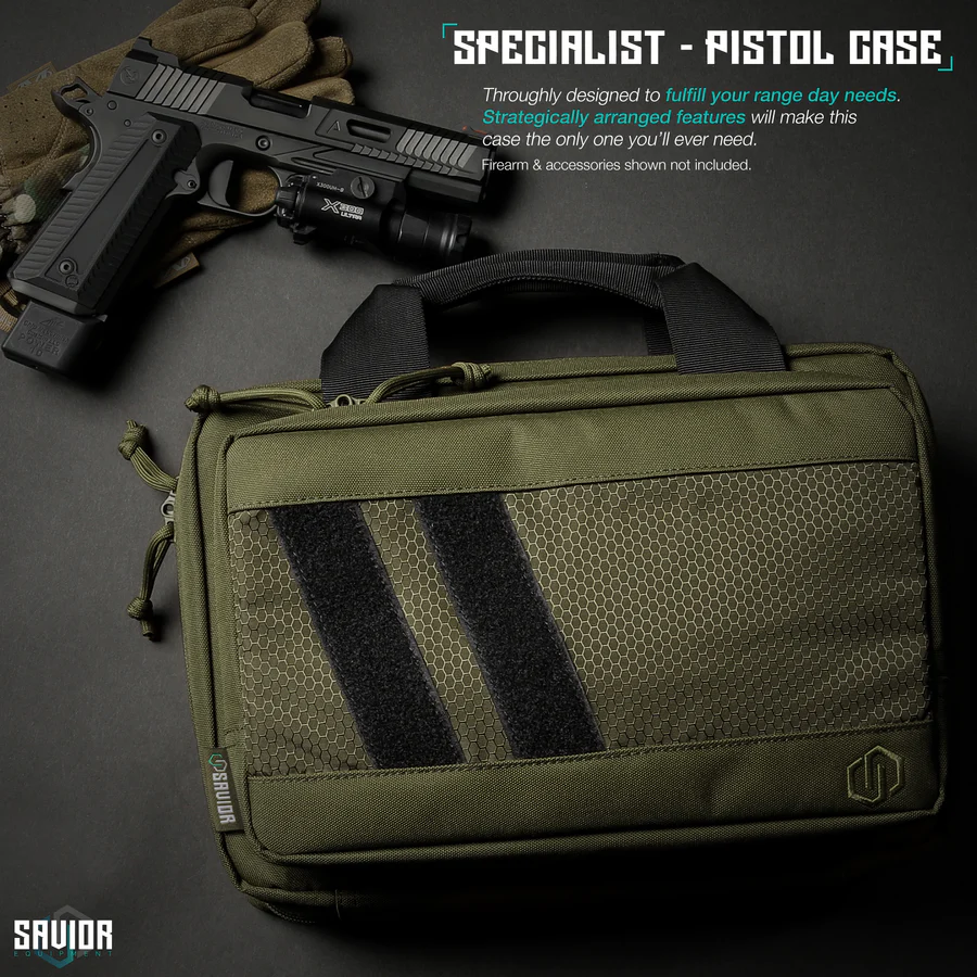 Savior Equipment Specialist Double Pistol Case - OD Green 2