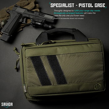 Savior Equipment Specialist Double Pistol Case - OD Green 2