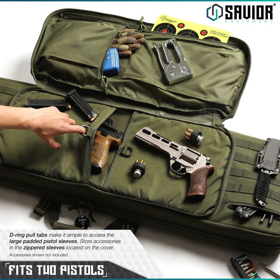 Savior Equipment American Classic 46" Double Rifle Bag - OD Green 4