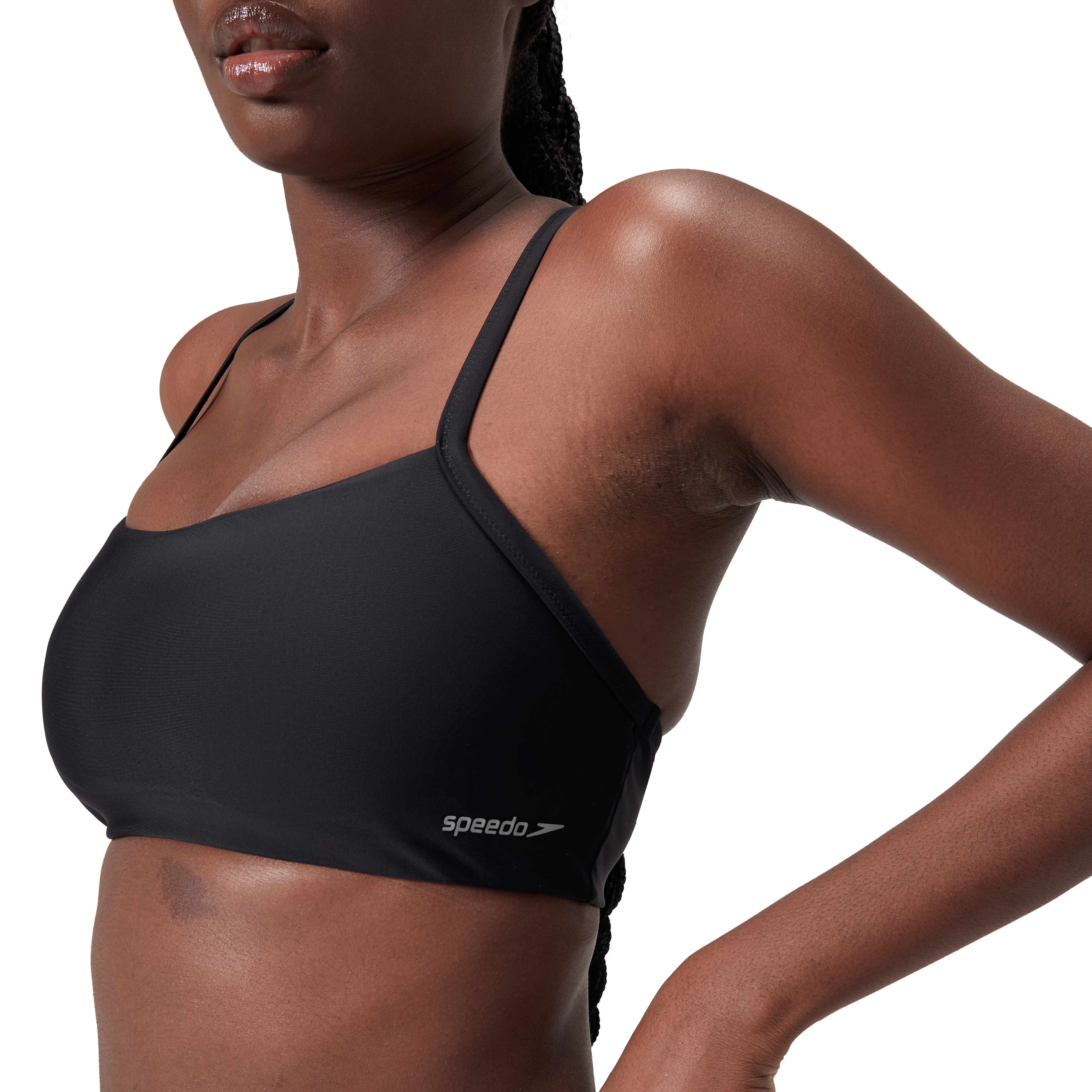 SPEEDO Solid Racerback Top Balck - 3