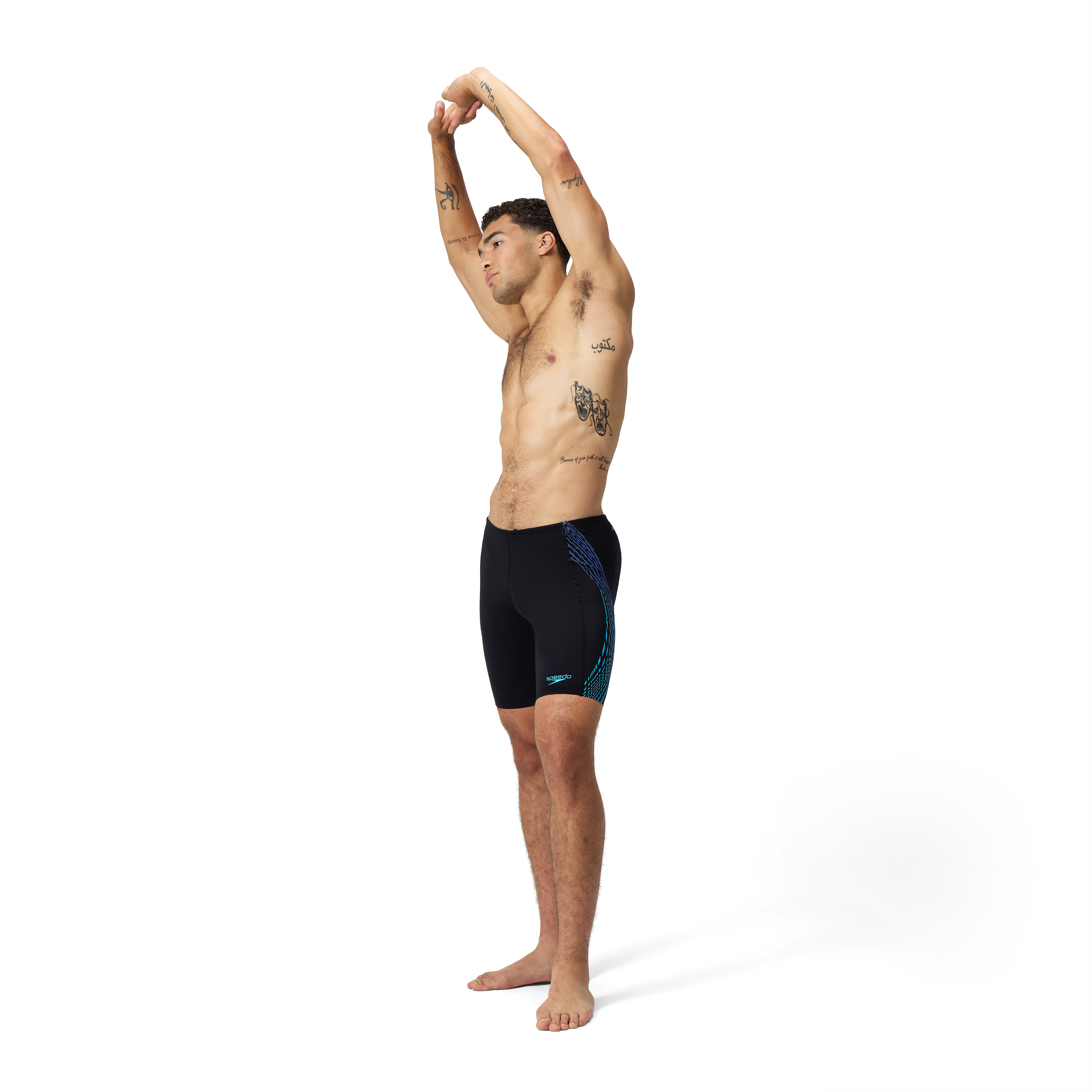 SPEEDO Mens Tech Panel Jammer Blue - 3
