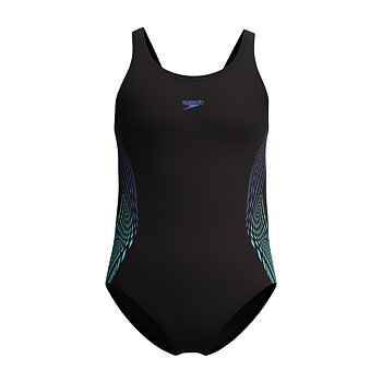 SPEEDO Girls Placmement Muscleback Blue
