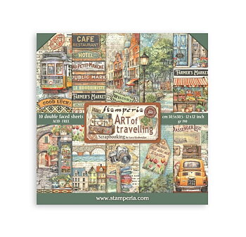 Stamperia Paper Pad 12X12 - Art of Travelling