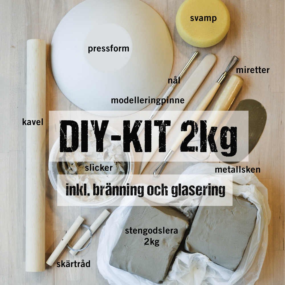 Ceramics  DIY kit 2 kilo clay