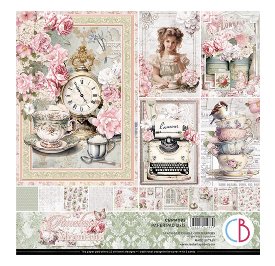 Ciao Bella Timeless  Moments - Paperpad 12"X12"