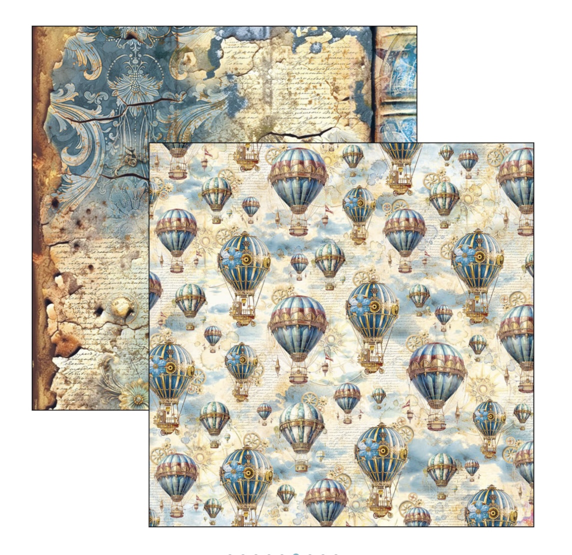 Ciao Bella Esprit de Voyage - Patterns Paperpad 12"X12"  8/pkg - 6