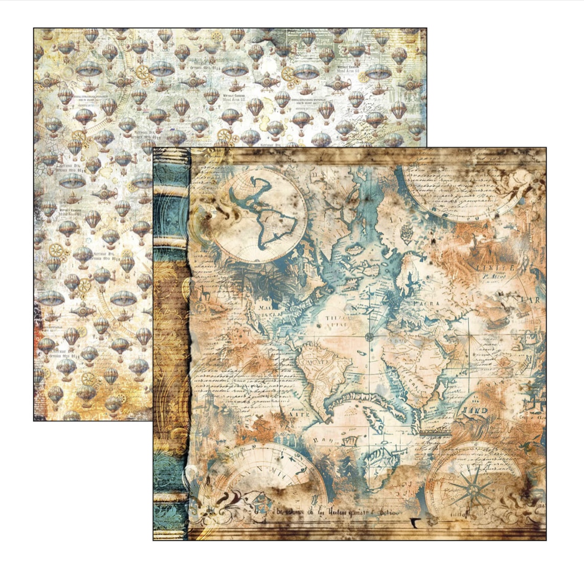 Ciao Bella Esprit de Voyage - Paperpad 12"X12" - 3