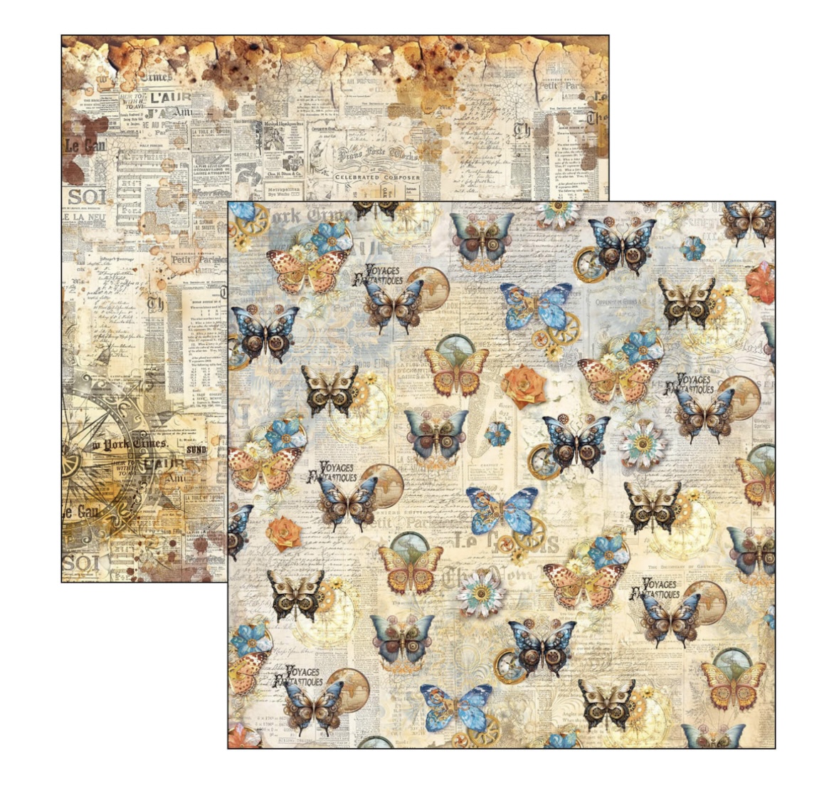 Ciao Bella Esprit de Voyage - Paperpad 12"X12" - 9