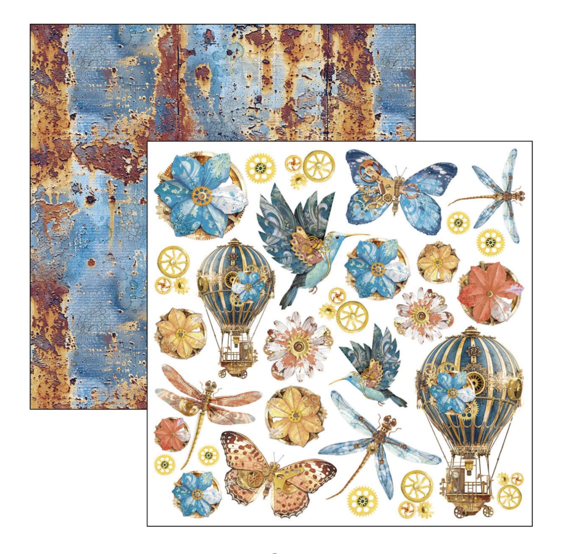 Ciao Bella Esprit de Voyage - Paperpad 12"X12" - 5