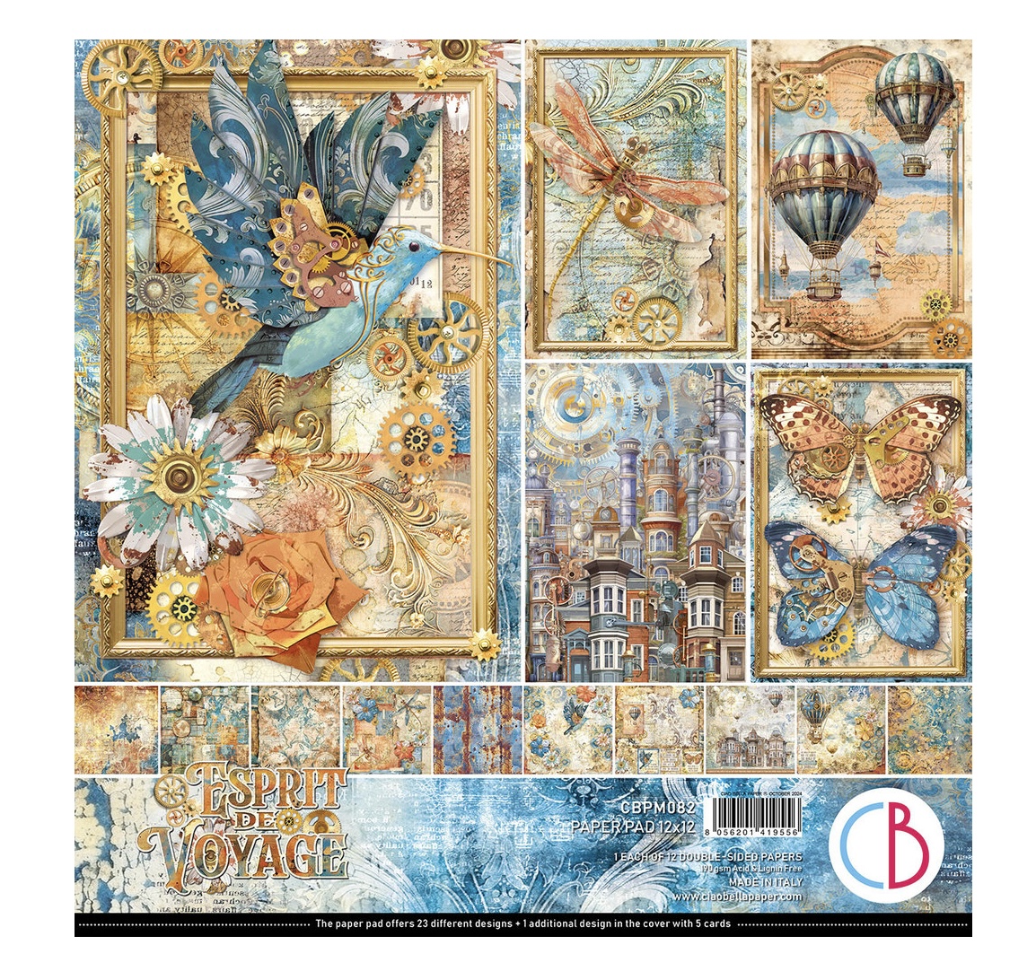Ciao Bella Esprit de Voyage - Paperpad 12"X12"