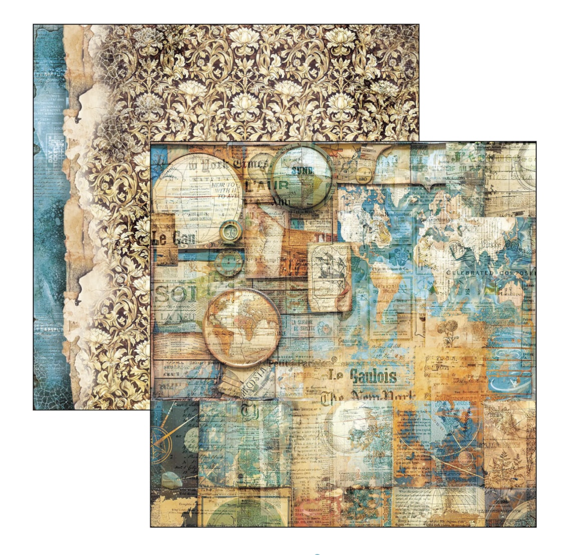 Ciao Bella Esprit de Voyage - Paperpad 12"X12" - 8