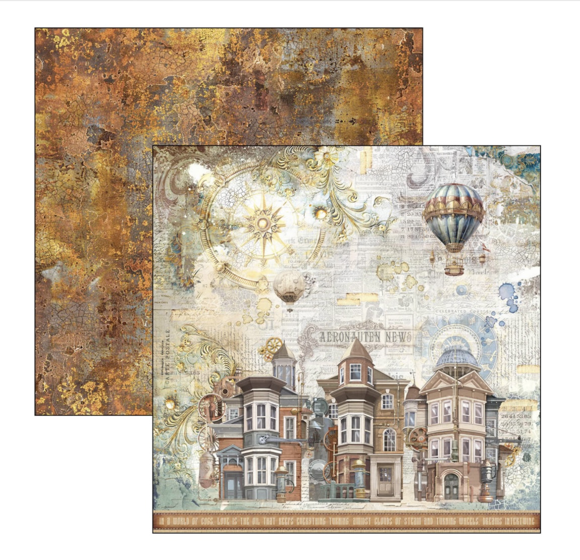 Ciao Bella Esprit de Voyage - Paperpad 12"X12" - 4