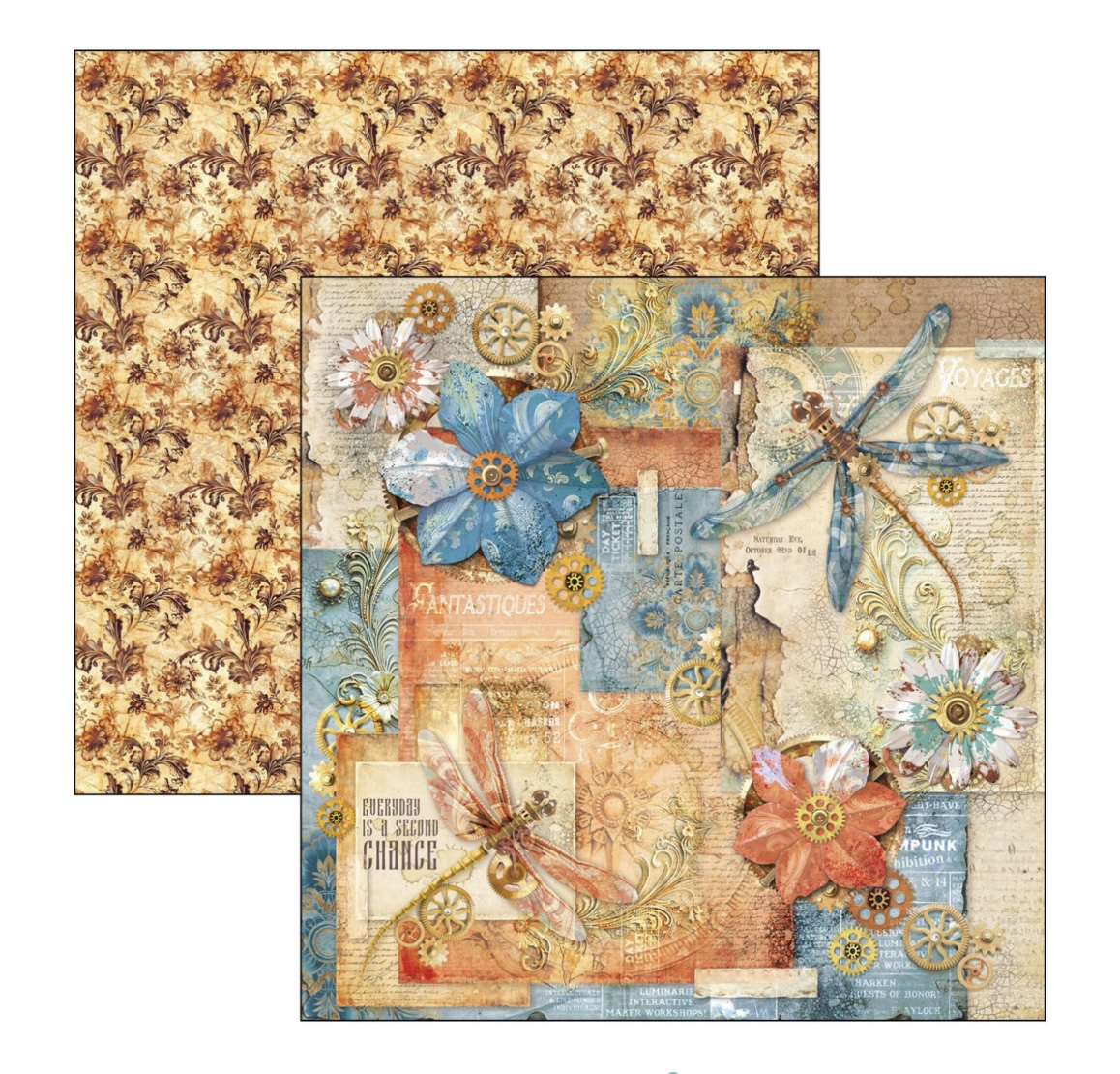 Ciao Bella Esprit de Voyage - Paperpad 12"X12" - 10
