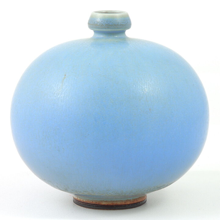 Berndt Friberg (1965) Unique Blue Haresfur Vase 9 cm