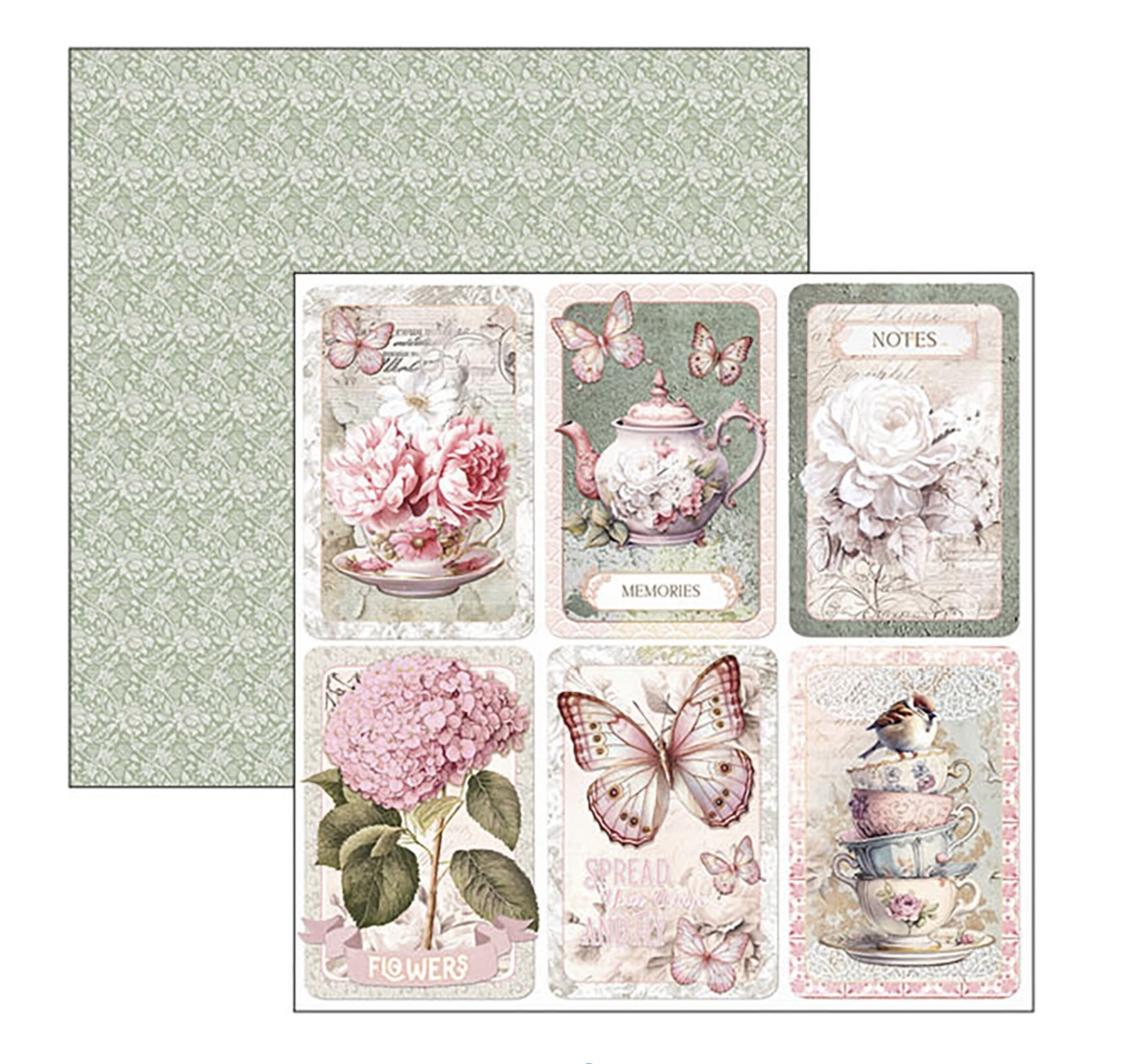 Ciao Bella Timeless Moments - Paperpad 8"X8"  12/pkg  - 7