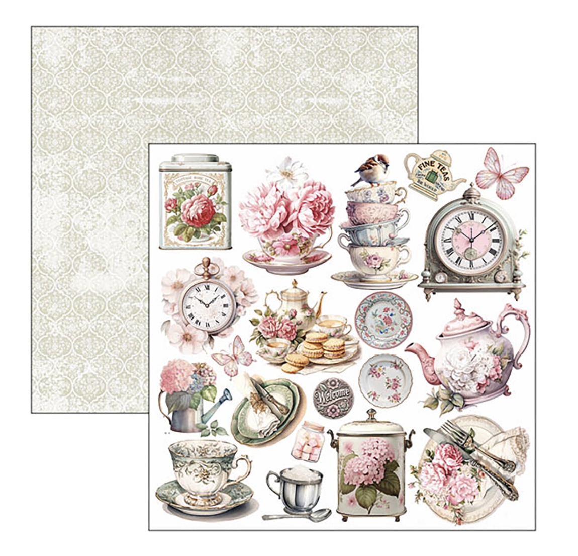 Ciao Bella Timeless Moments - Paperpad 8"X8"  12/pkg  - 6