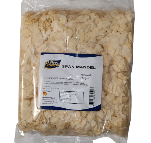 Mandelspån Spån Mandel 250g
