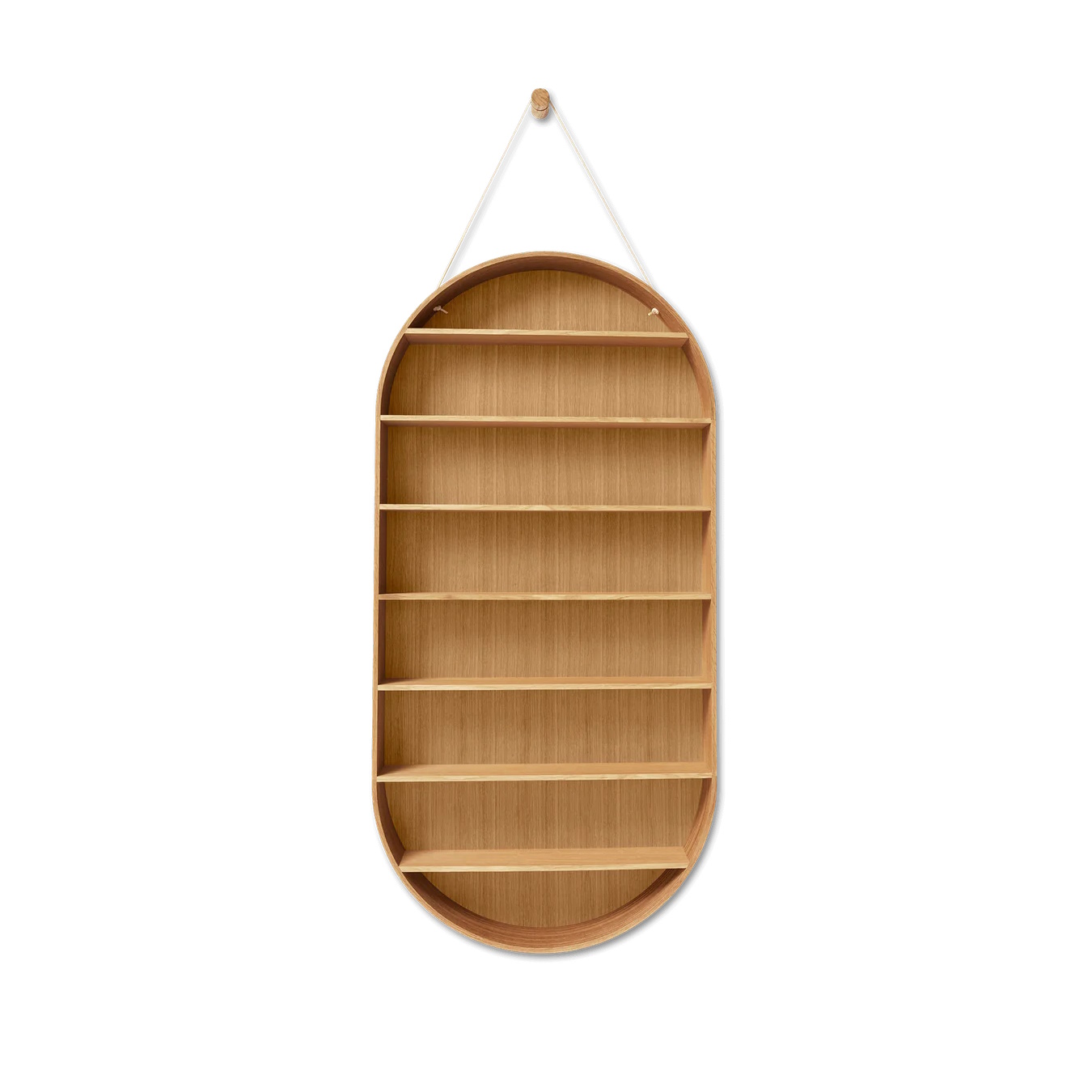 Oval Dorm Vägghylla oljad ek ferm LIVING