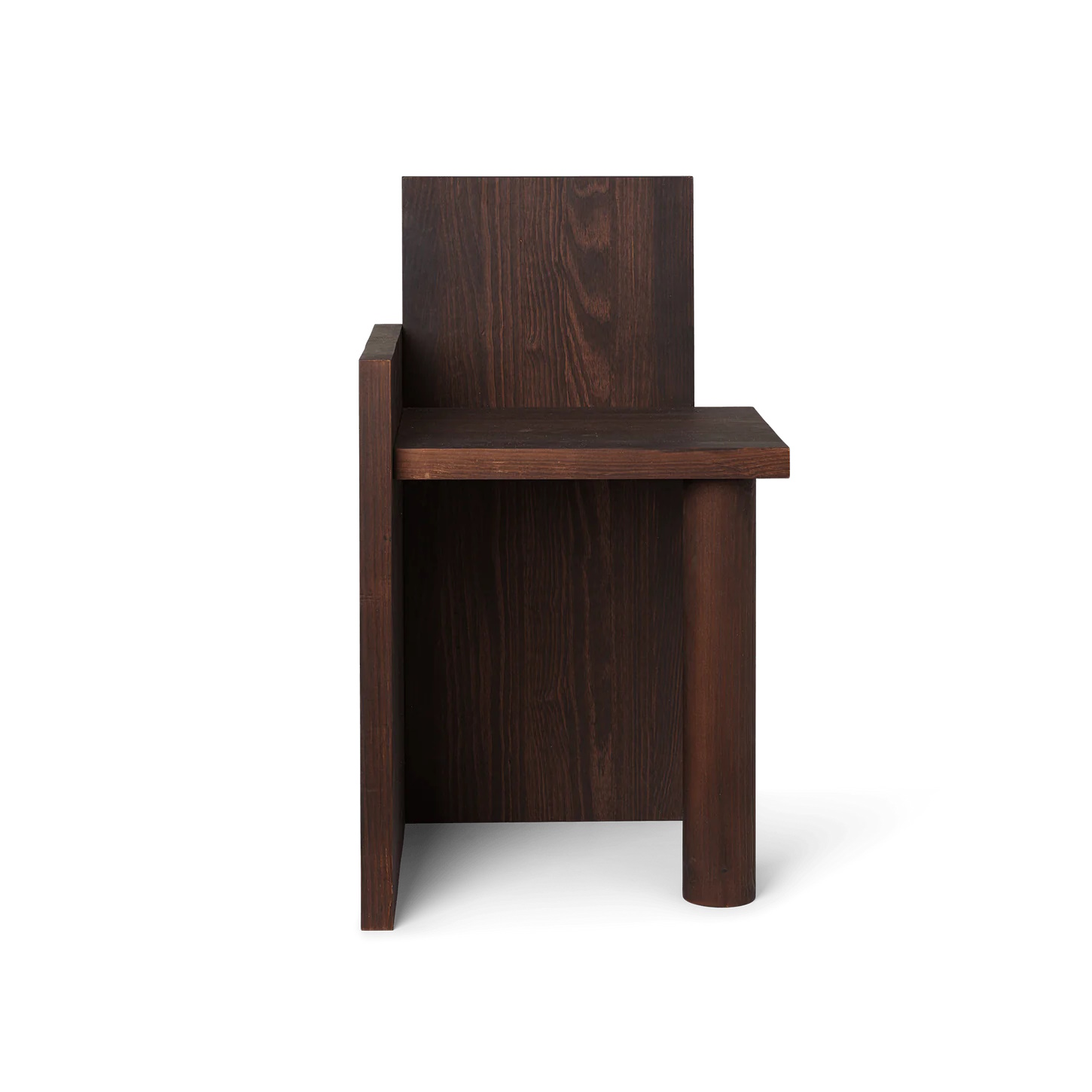 UTA Piece pall/bord mörkt trä Ferm Living
