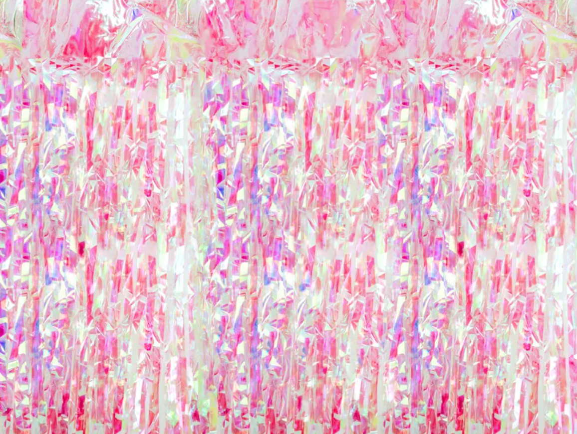 Draperi - Ljusrosa med iridescentglans