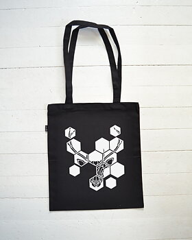 Tygpåse EKO (svart) - Kronhjort cutout