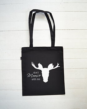Tygpåse EKO (svart) - Don't moose with me