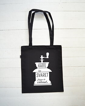 Tygpåse EKO (svart) - Kaffekvarn Quote