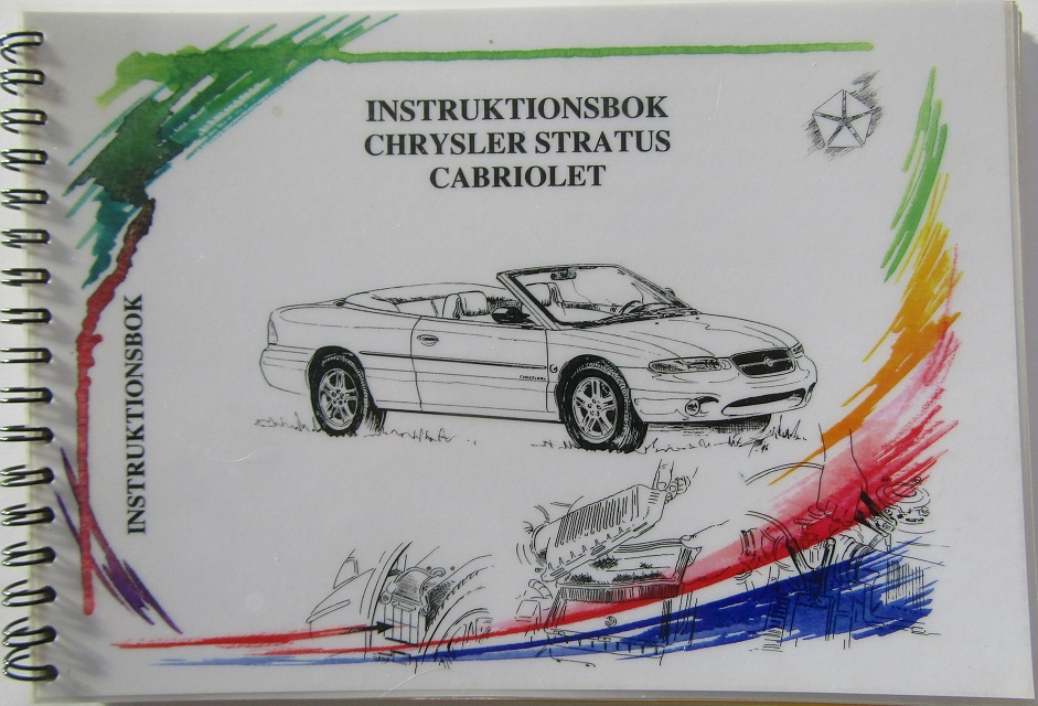 1996-1997 Chrysler Stratus Cabriolet Instruktionsbok svensk
