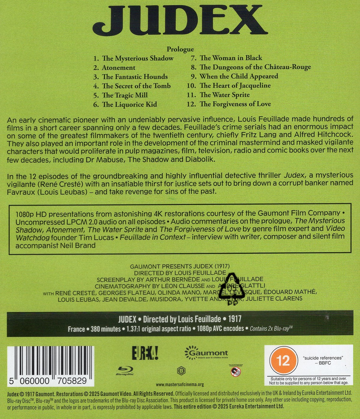 Judex (ej svensk text) (Blu-ray) - 2