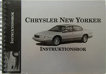 1995-1996 Chrysler New Yorker Instruktionsbok svensk