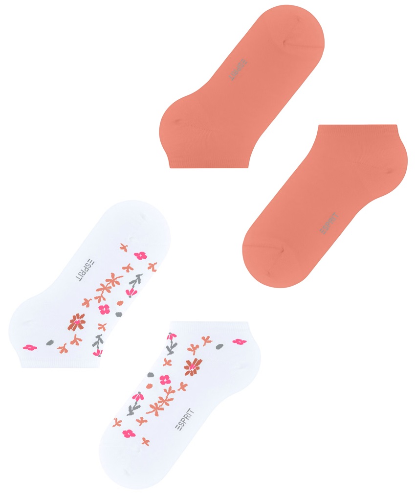 2-Pack Esprit Spring Flowers Sneaker, Dam - 3
