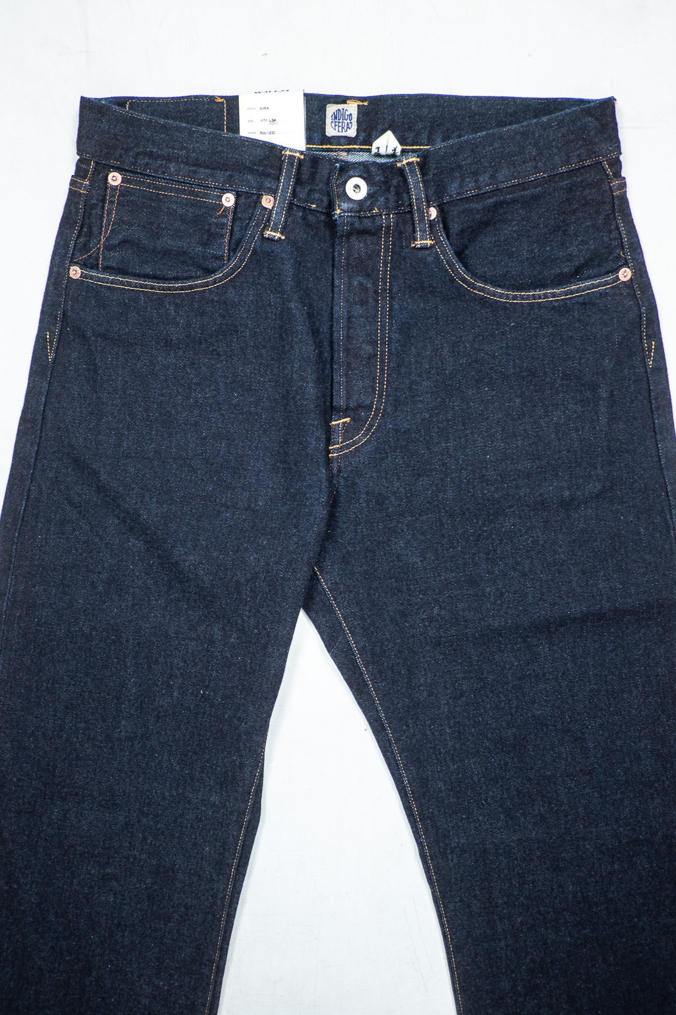 Indigofera - Kirk Jeans Rinsed No.9 14oz - 5