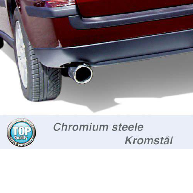 2,5" Sport exhaust cat back Stainless - 2