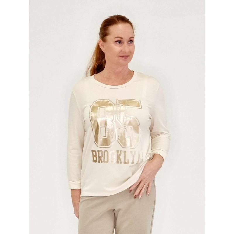 T-Shirt Långärmad / Creme 